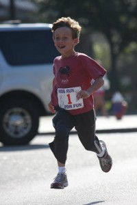 B2B kid running
