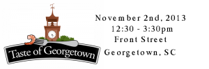 Taste of Georgetown logo and dates