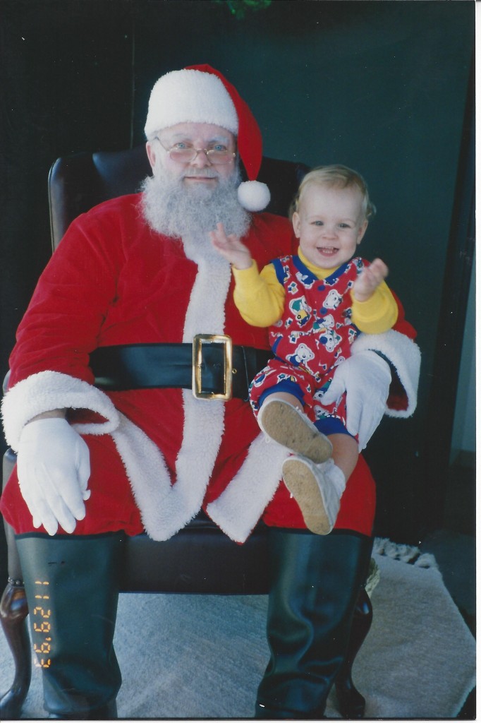 Joey baby with santa