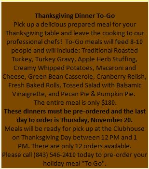 Thanksgiving to go