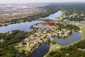 Marsh Lake Villa Aerial