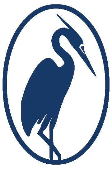 bird logo navy on white